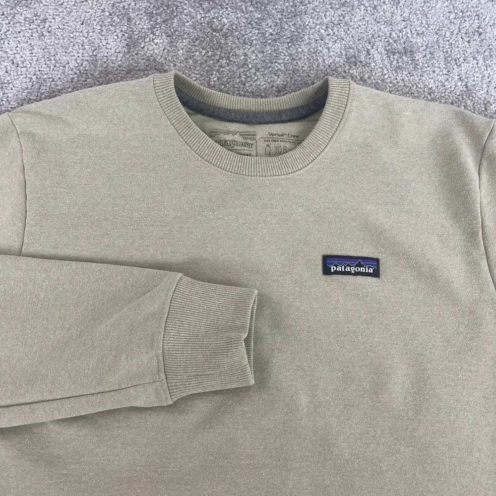 Patagonia Sweatshirt Mens Small Uprisal Crew Fleece Pullover Tan